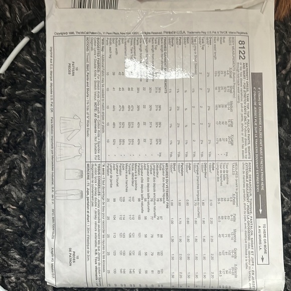 Vintage McCall's women size small (8,10)  8122 pattern maternity!! - Picture 2 of 2